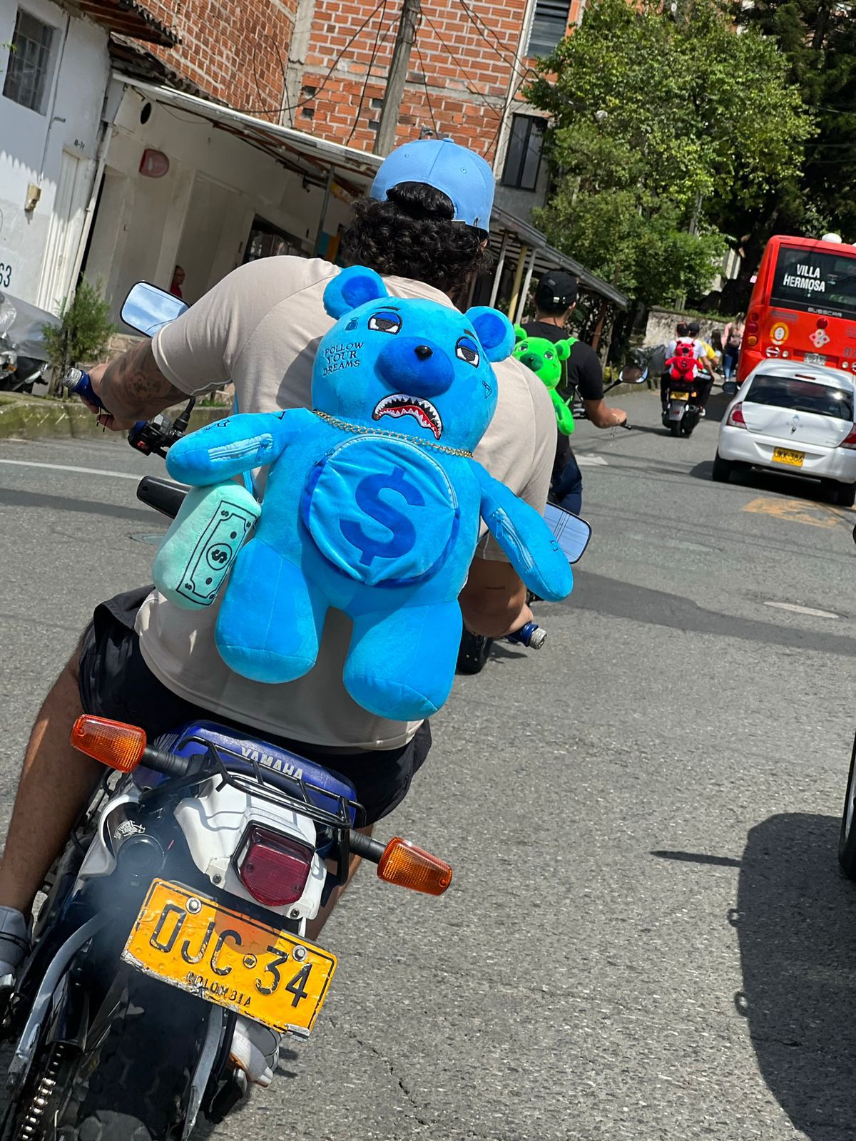 Oso Teddy Bear Sprayground Backpack AZUL