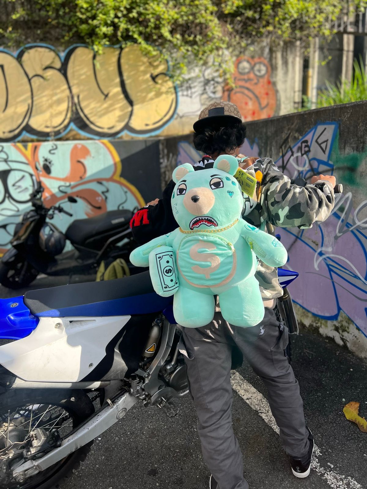 Oso Teddy Bear Sprayground Backpack CELESTE