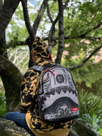 Morral Sprayground Shark Mouth Checkered Backpack